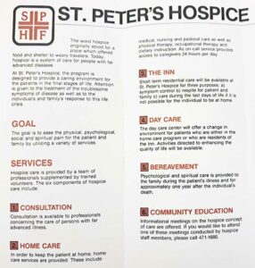 hospice brochure